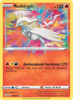 Sammelkarte Reshiram