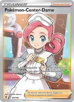 Sammelkarte Pokémon-Center-Dame