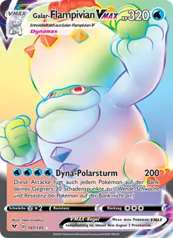 Sammelkarte Galar-Flampivian VMAX