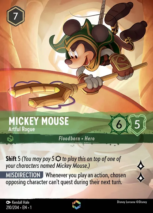 Sammelkarte Mickey Mouse - Artful Rogue