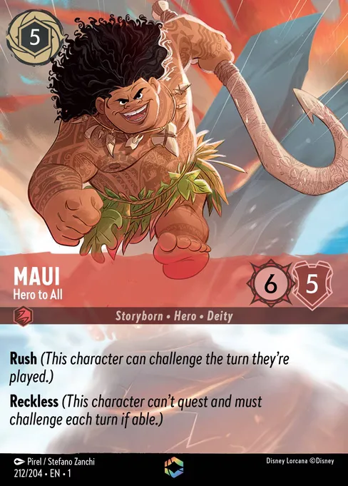 Sammelkarte Maui - Hero to All