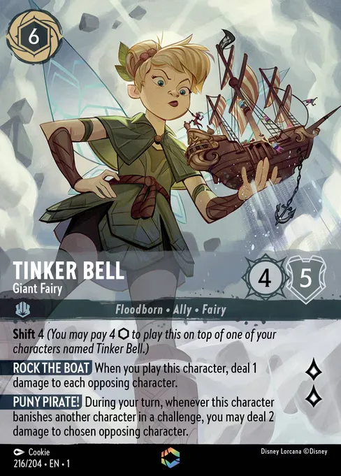 Sammelkarte Tinker Bell - Giant Fairy