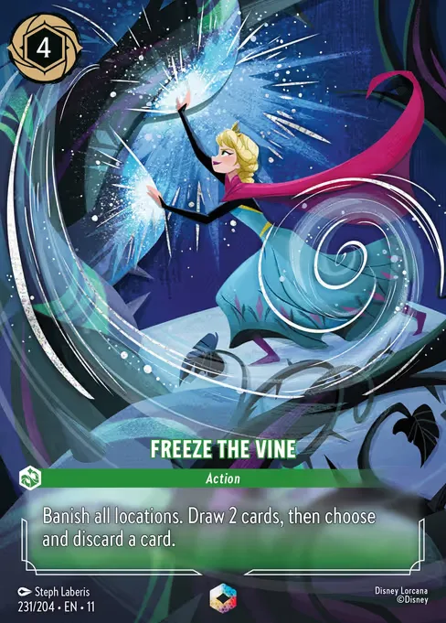 Sammelkarte Freeze the Vine