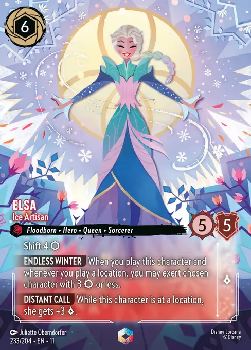 Sammelkarte Elsa - Ice Artisan