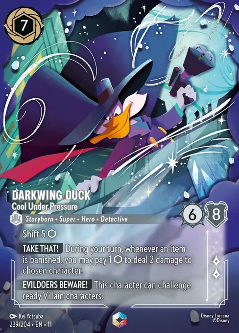 Sammelkarte Darkwing Duck - Cool Under Pressure