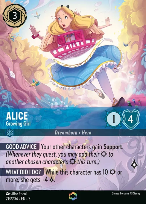 Sammelkarte Alice - Growing Girl