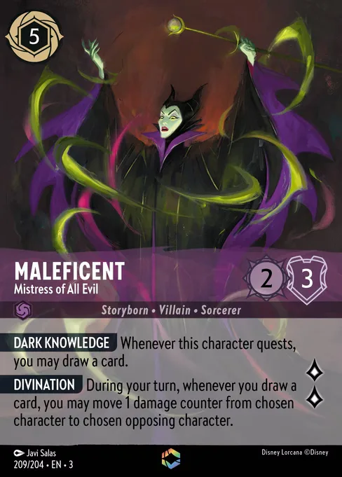 Sammelkarte Maleficent - Mistress of All Evil
