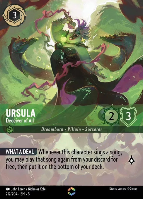 Sammelkarte Ursula - Deceiver of All