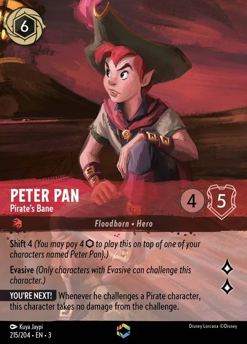 Sammelkarte Peter Pan - Pirate's Bane