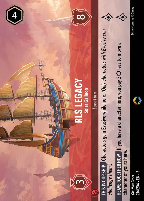 Sammelkarte RLS Legacy - Solar Galleon