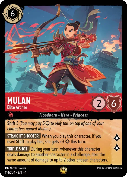 Sammelkarte Mulan - Elite Archer