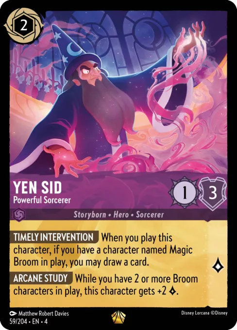 Sammelkarte Yen Sid - Powerful Sorcerer