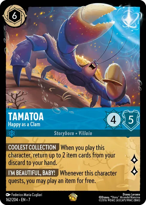 Sammelkarte Tamatoa - Happy as a Clam