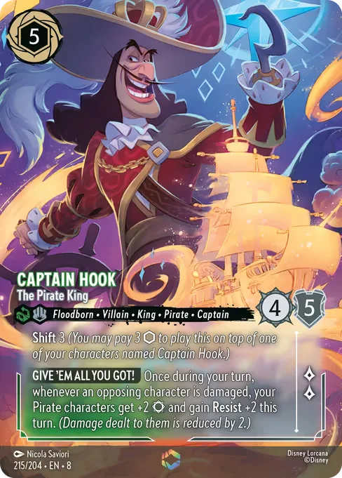 Sammelkarte Captain Hook - The Pirate King