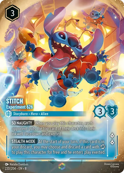 Sammelkarte Stitch - Experiment 626