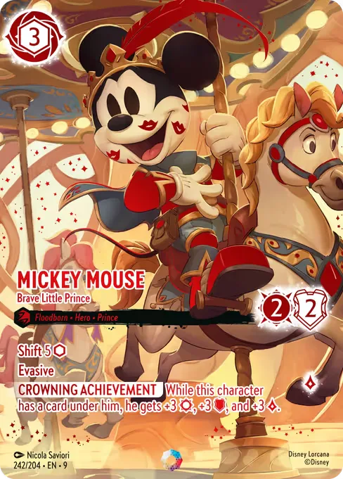 Sammelkarte Mickey Mouse - Brave Little Prince