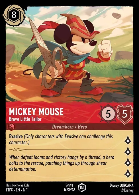 Sammelkarte Mickey Mouse - Brave Little Tailor