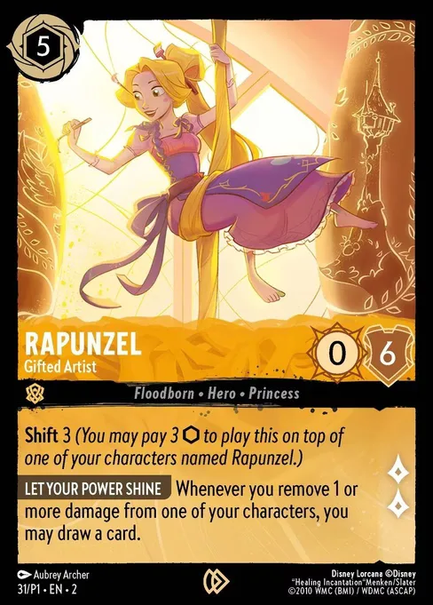 Sammelkarte Rapunzel - Gifted Artist