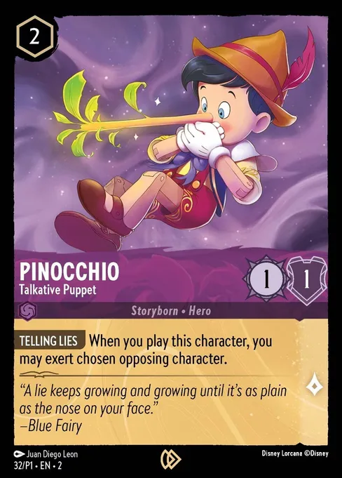 Sammelkarte Pinocchio - Talkative Puppet