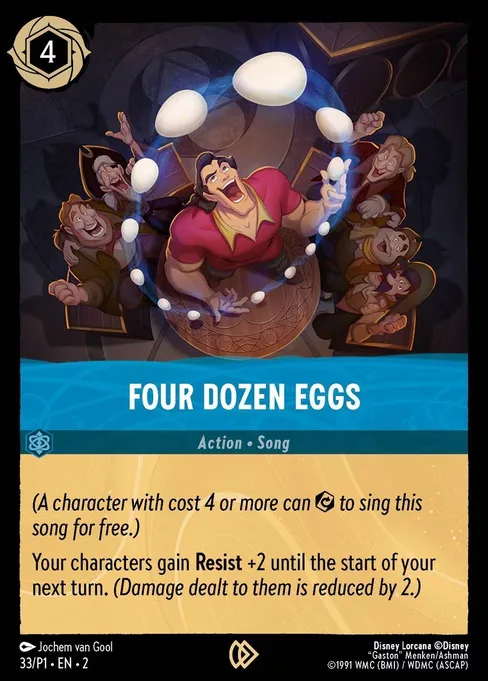 Sammelkarte Four Dozen Eggs