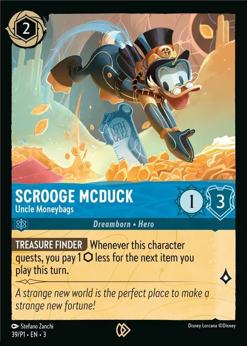 Sammelkarte Scrooge Mcduck - Uncle Moneybags