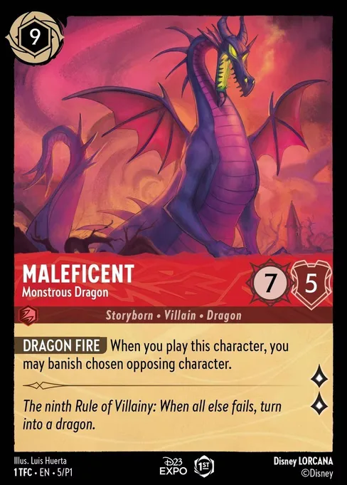 Sammelkarte Maleficent - Monstrous Dragon