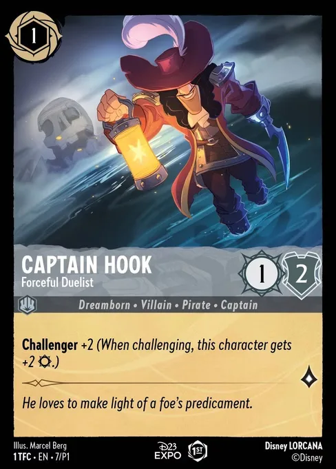 Sammelkarte Captain Hook - Forceful Duelist