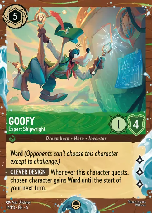 Sammelkarte Goofy - Expert Shipwright
