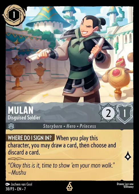 Sammelkarte Mulan - Disguised Soldier