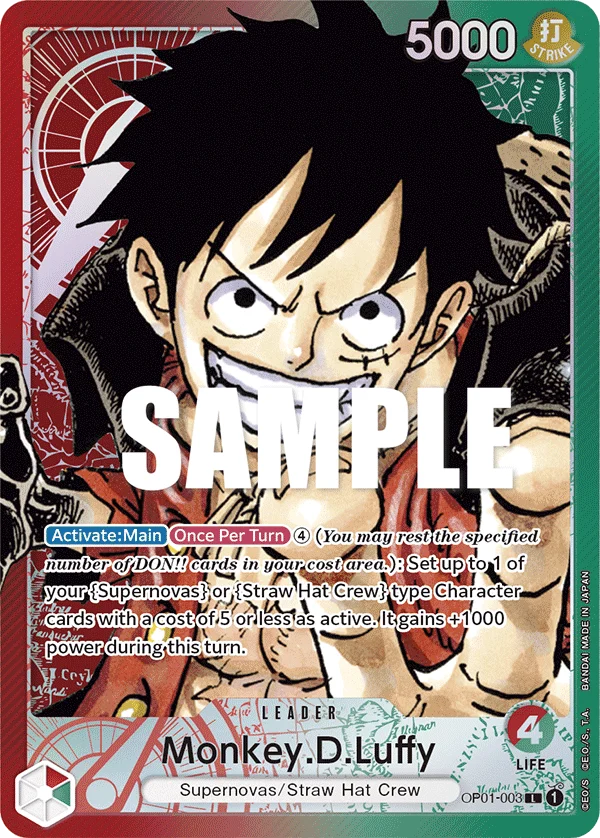 Sammelkarte Monkey.D.Luffy