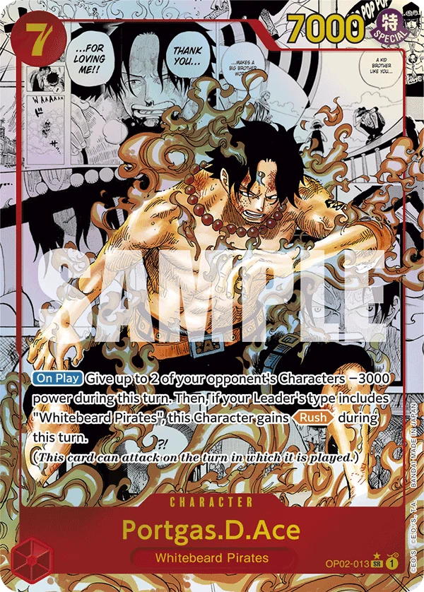 Sammelkarte Portgas.D.Ace