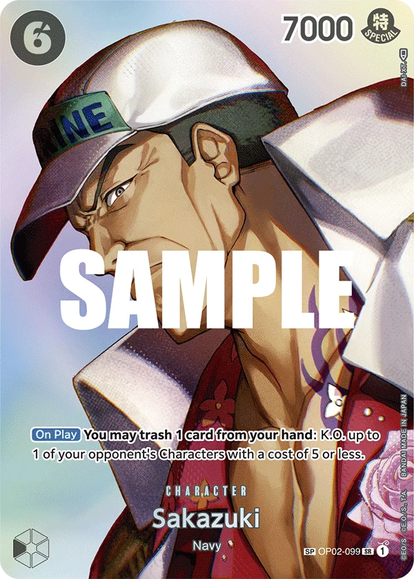 Sammelkarte Sakazuki