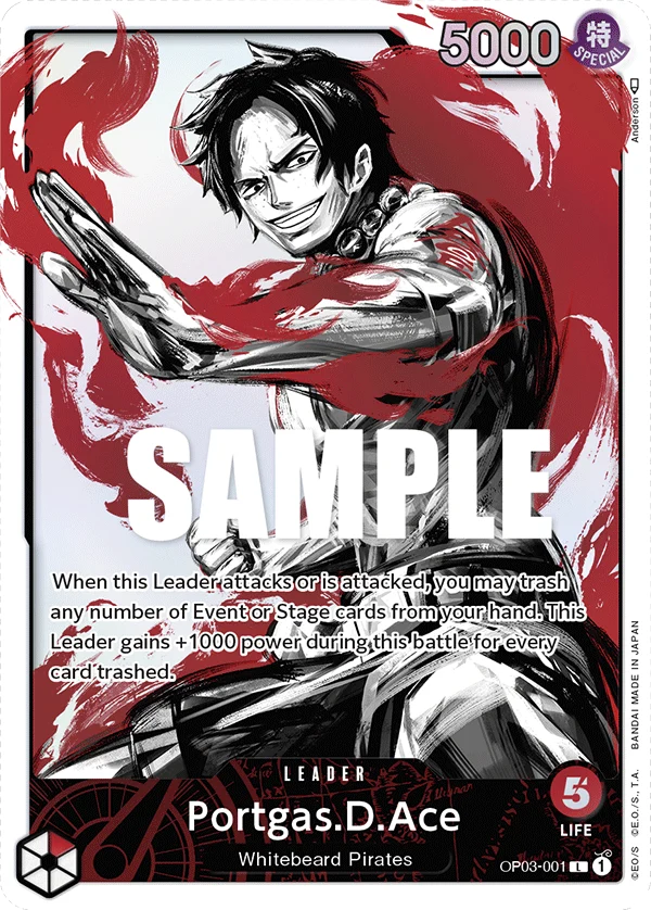 Sammelkarte Portgas.D.Ace