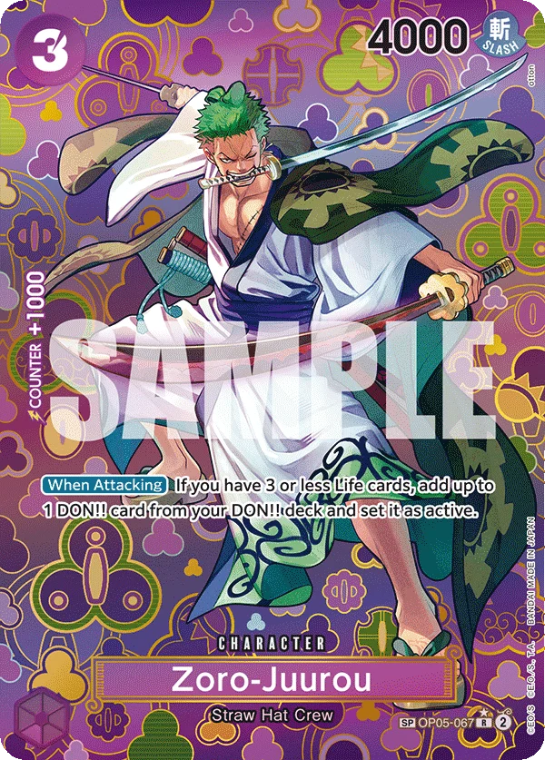 Sammelkarte Zoro-Juurou