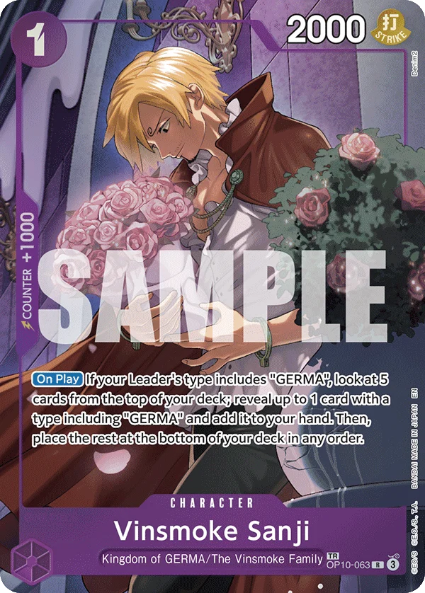 Sammelkarte Vinsmoke Sanji