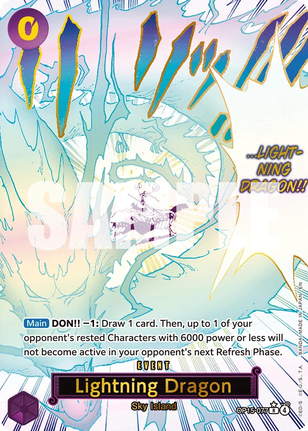 Sammelkarte Lightning Dragon