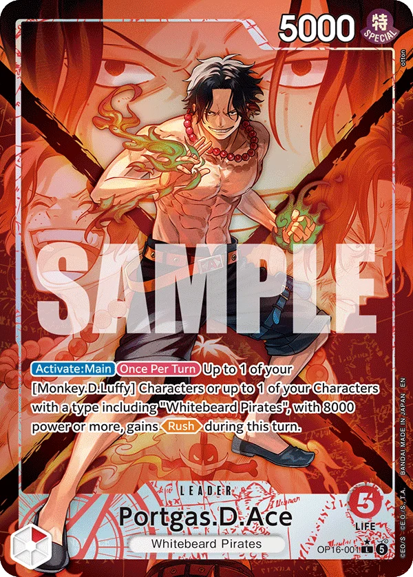 Sammelkarte Portgas.D.Ace