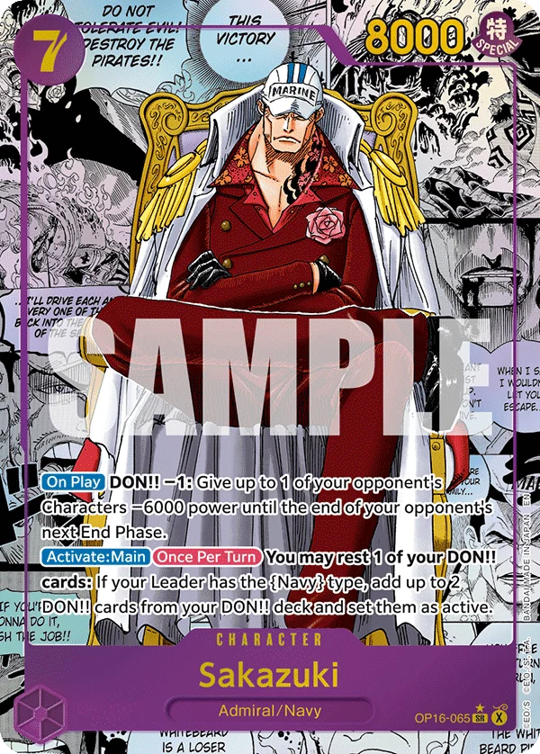 Sammelkarte Sakazuki