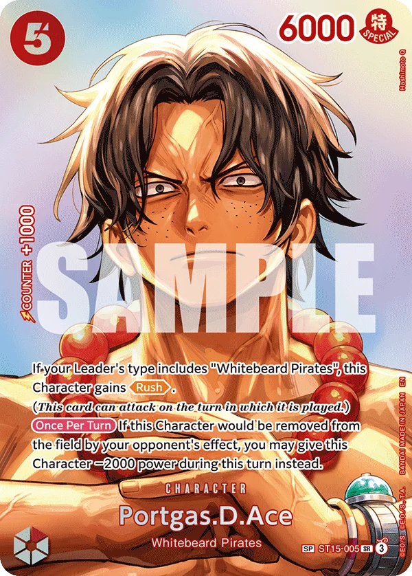 Sammelkarte Portgas.D.Ace