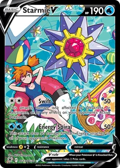 Sammelkarte Starmie V