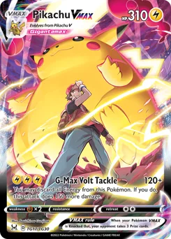 Sammelkarte Pikachu VMAX