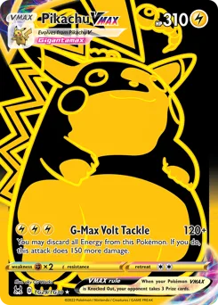 Sammelkarte Pikachu VMAX