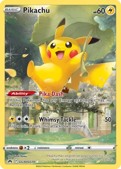 Sammelkarte Pikachu