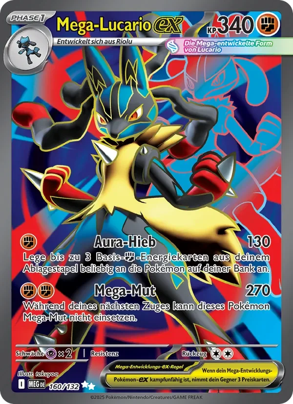 Sammelkarte Mega-Lucario-ex