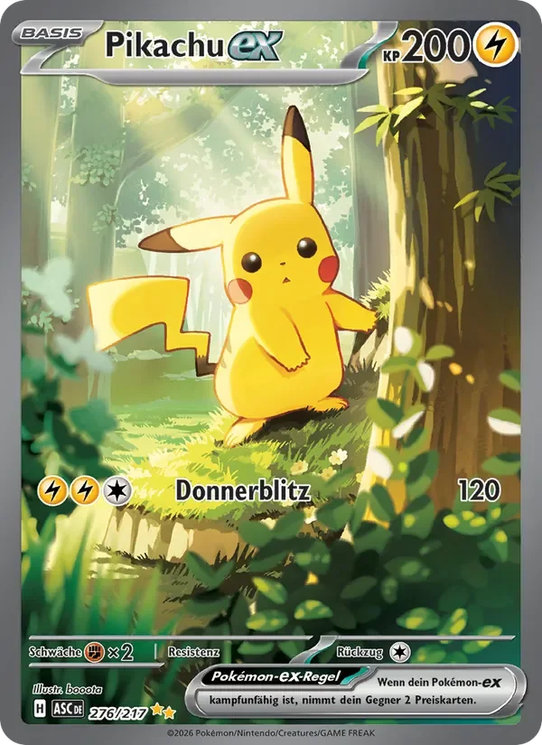 Sammelkarte Pikachu-ex