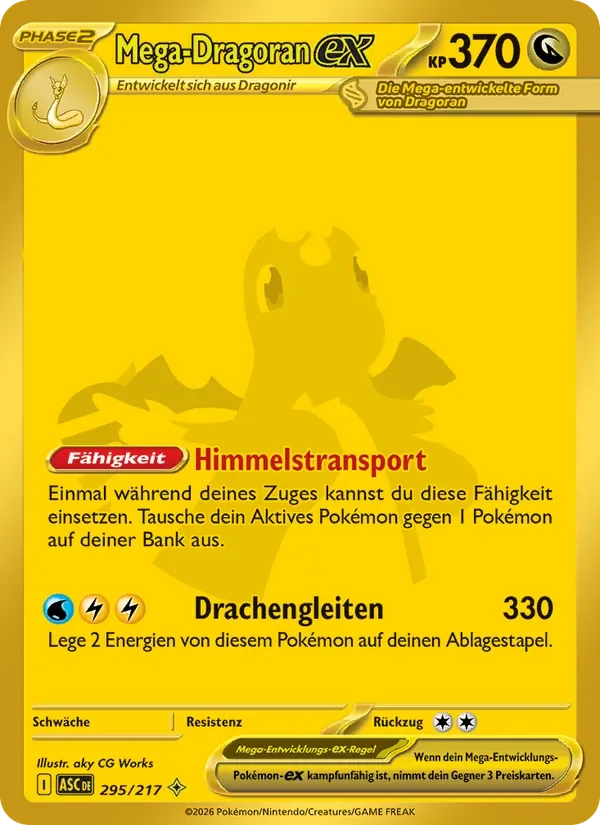Sammelkarte Mega-Dragoran-ex