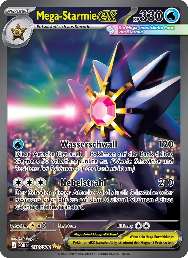 Sammelkarte Mega-Starmie-ex