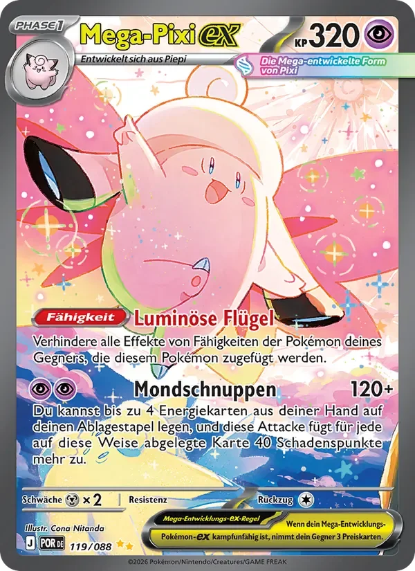 Sammelkarte Mega-Pixi-ex