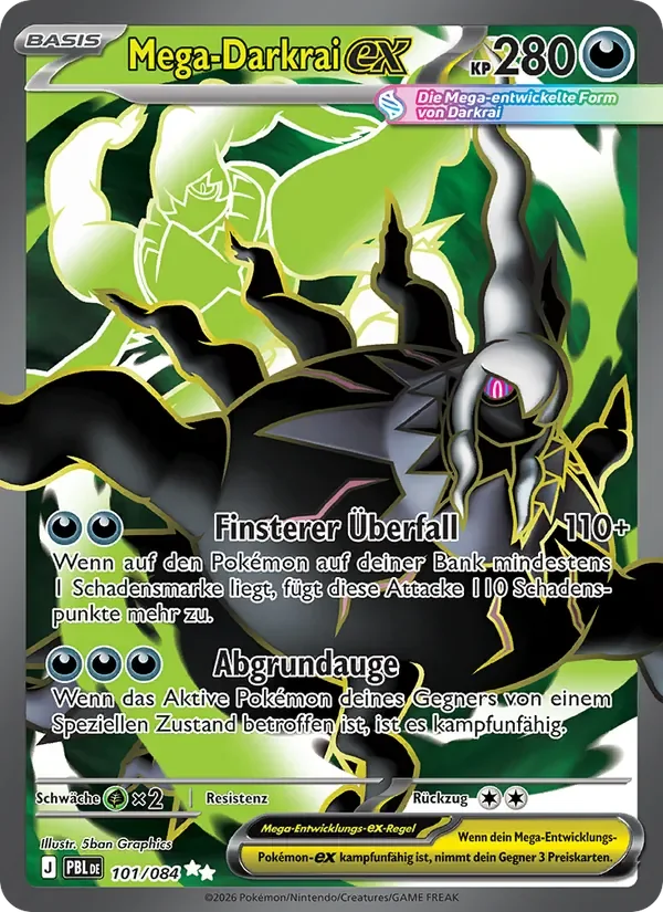 Sammelkarte Mega-Darkrai-ex