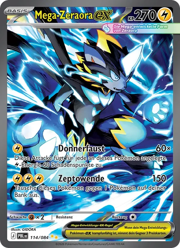 Sammelkarte Mega-Zeraora-ex